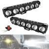 Motor LED Spotlights 6 Lenzen Motor Fiets Mistlamp Groot/Dimlicht ATV Scooter Rijlicht Voor Off-road 4X4 SUV 12V 24V