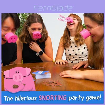 The Oinkcredible You Laugh You Lose Party Game With Card Material For Home And Bar Fun