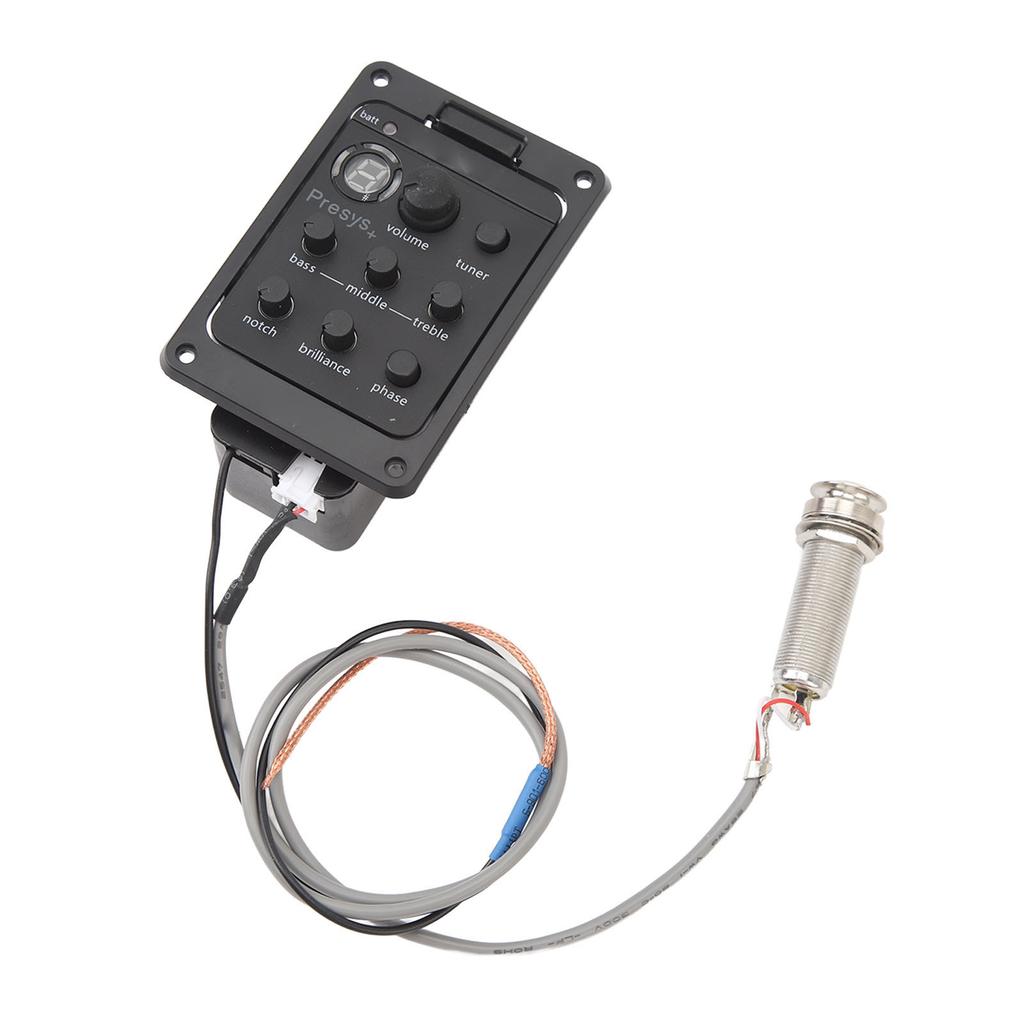 Guitar Pickup EQ Box Quick Picking Accurate Amplification Guitar Pickup Tuner Electric Box Equalizer
