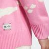 Adidas Originals Feifei Ruan Kolaborace Fw23 Svetr s grafikou loga na hrudi Unisex Top Růžový JE9188