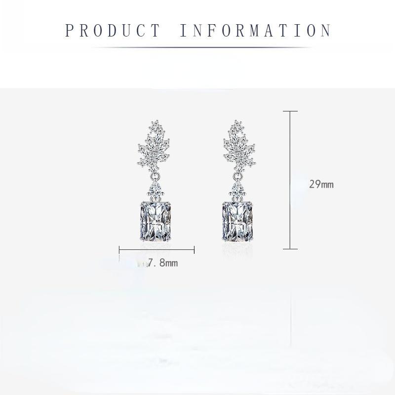 BELLA BOX Personality Fashion Fresh Sweet Cute Elegant Earrings Female Full Rhinestone Flower Stud Earrings Party Accessories