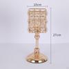 Holder Crystal Embellishment Candlestick Stand for Tabletop Home Ornament