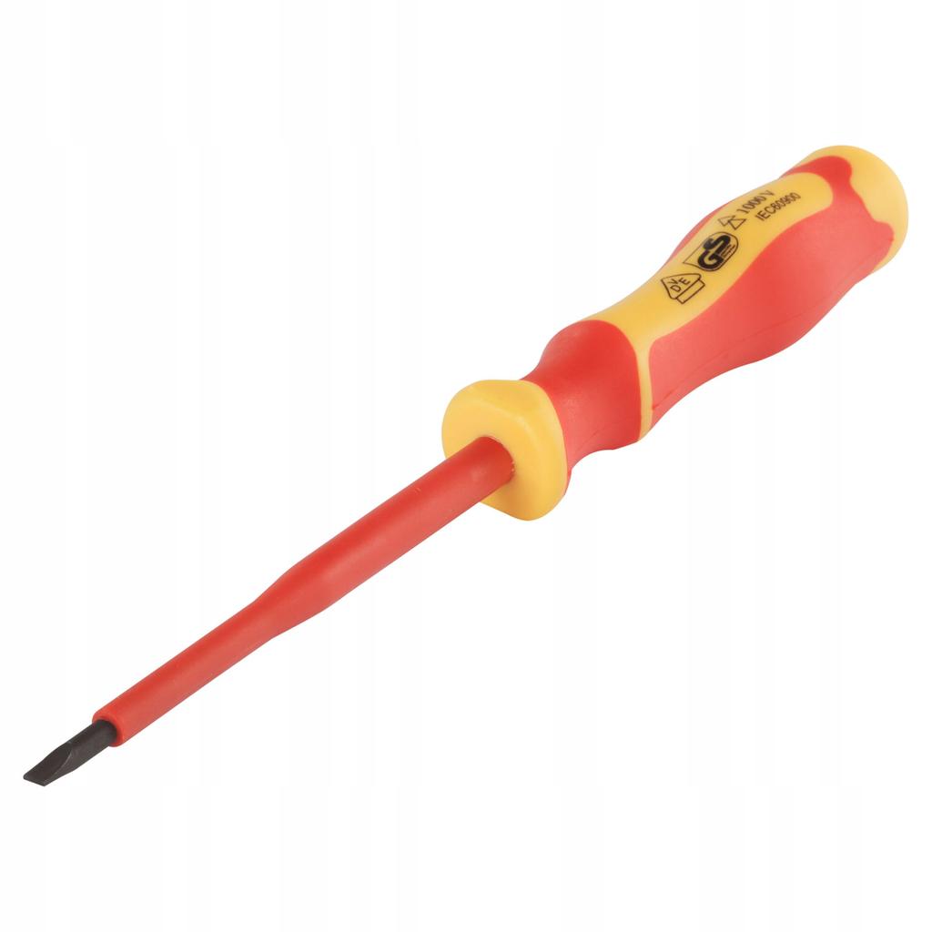 Insulated Screwdriver Flat Screwdriver for Electrician VDE SL3x75mm Vorstahl