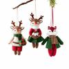 Elk Fox Tree Hanger Hanging Rope Xmas Decoration Cute Doll Pendant  Party Layout