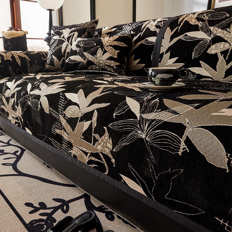 Sofa Cushion Light Luxury Chenille Four-season Universal Seat Cushion High-end Simple Non-slip Sofa Towel