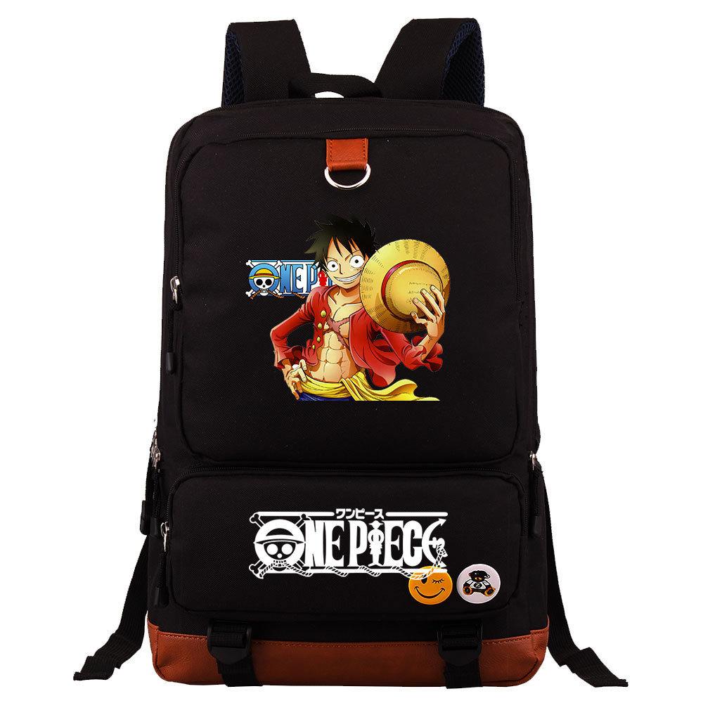 Anime Cartoon Print Teen Student Schoolbag Large Capacity Travel Bag Men And Women Backpack