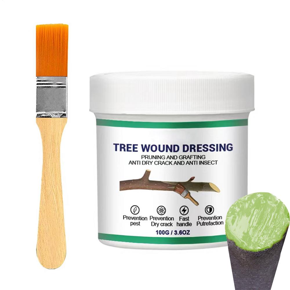 Tree Wound Pruning Sealer Plant Grafting Pruning Sealer With Brush Bonsai Cut Wound Paste Tree Repair Agent Repair Tools