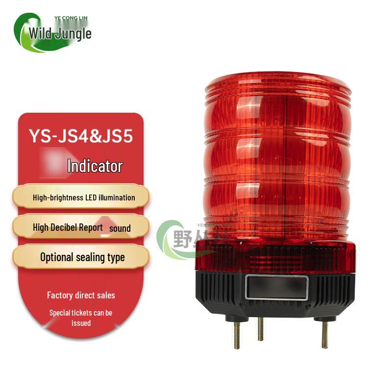 Potted Multi-function Strobe Warning Light with Alarm DC12V