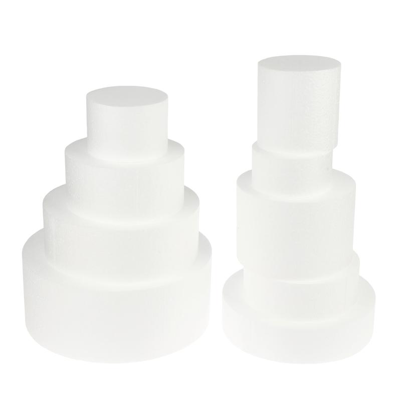 4/6/8/10 Inch Cake Foam Mould Ps Foam Flower Decor Cake Dummy Practice Sugarcraft Model Lightweight Diy Decorations