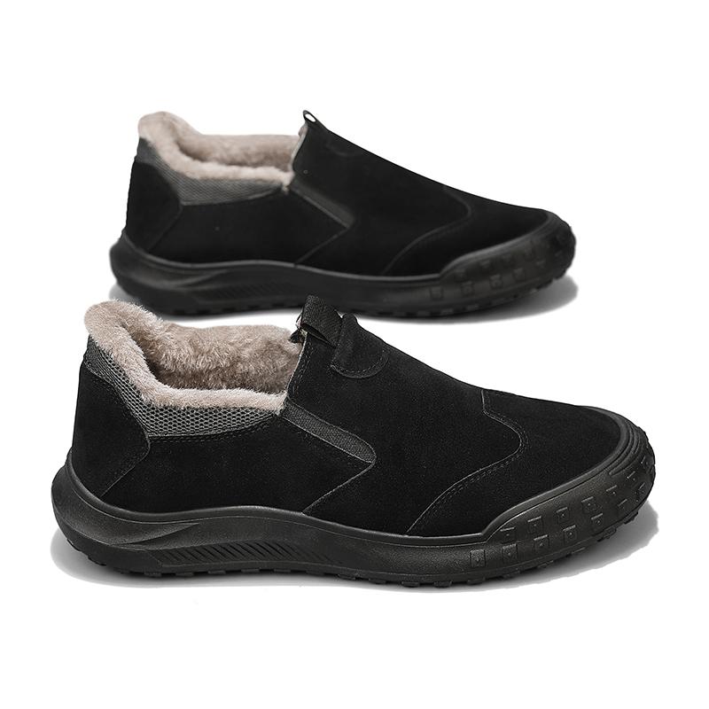 

Зимние зимние ботинки для мужчин и женщин, сохраняющие тепло, хлопковая обувь, уличная походная обувь, плюшевые теплые высокие ботильоны, мужские кроссовки 39 чёрный