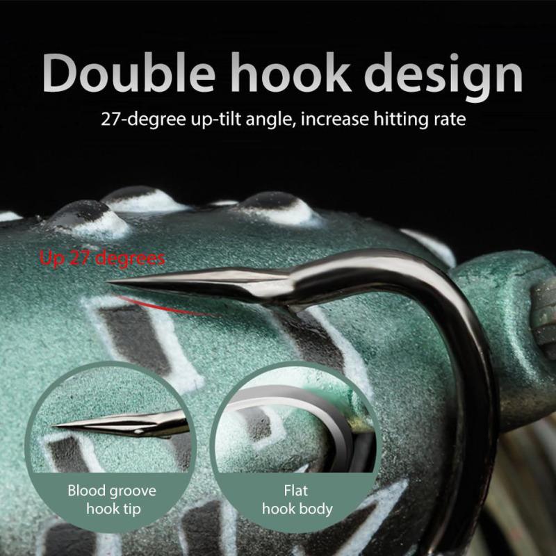 62mm 15g Modified Thunder Frog-design Bionic Lure Bait Fake Soft Fishing Bait With Strong Fishing