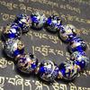 Ancient Gems Blue Phoenix Pattern Glass Bracelet Bracelet Versatile Jewelry Gifts