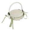Flower Girl Basket Romantic Elegant Lightweight Hand Woven Wedding Flower Basket for Bride 5800