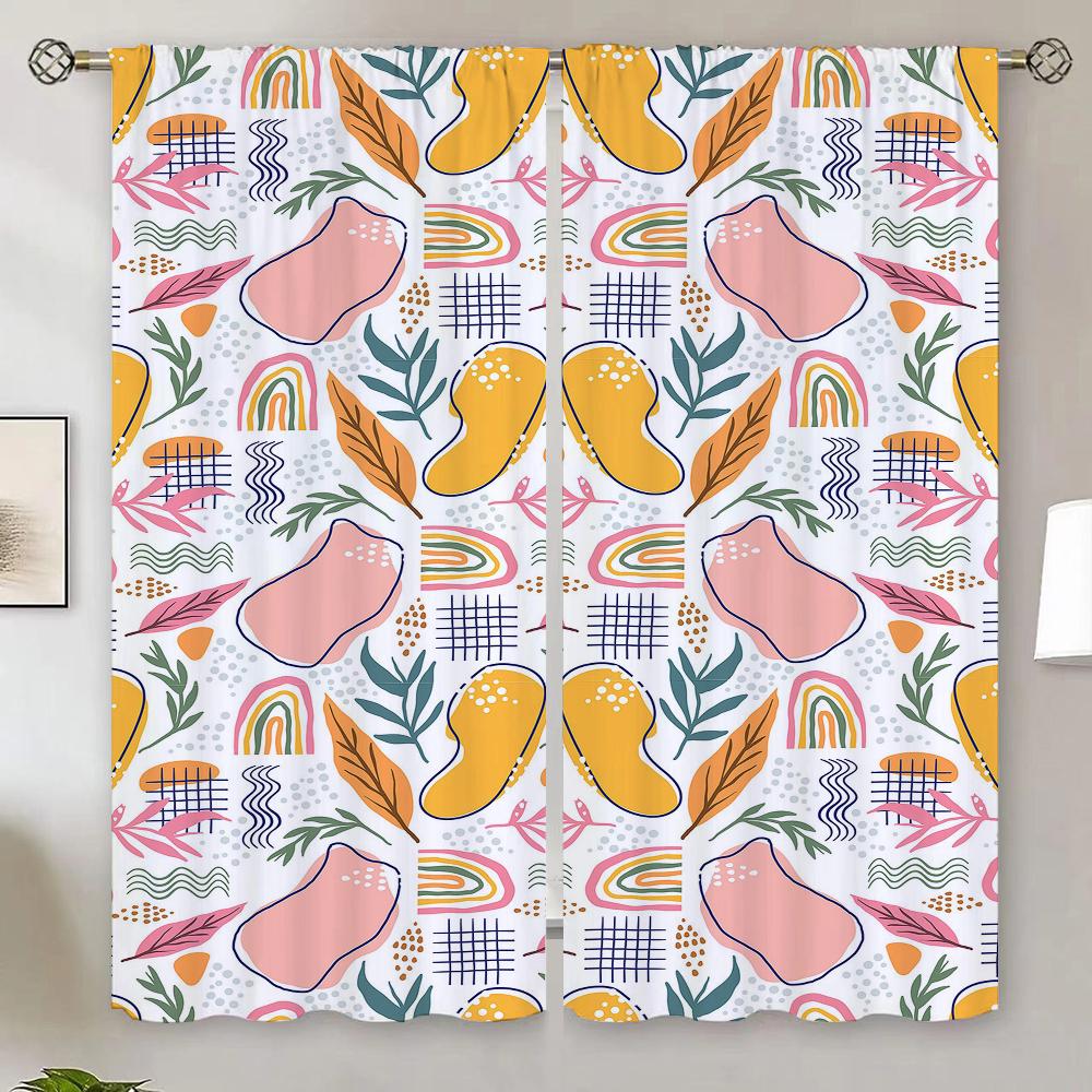 Art Pattern Luxury Curtains for Living Room On Sale Home and Decoration Blackout Curtain Tiebacks Ready Curtains Cheap Shades