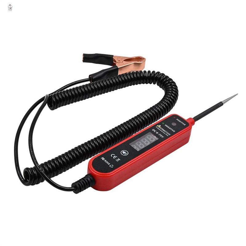 AERMOTOR EM289 Car Electrical Circuit Tester LED Digital Voltage Display Car Short Circuit Detector Diagnostic Tool