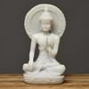 New Chinese Tantric Zen Resin Background Buddha Statue Home Decoration Ornaments Sandstone Crafts