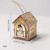 Christmas Luminous Wooden Cabin Ornament - Small House Tree Decoration