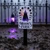 Easy Install Ground Stakes Halloween Stake Garden Art, Decorative Acrylic Yard Sculpture, Waterproof Seasonal Decor Sign, Weather Resistant