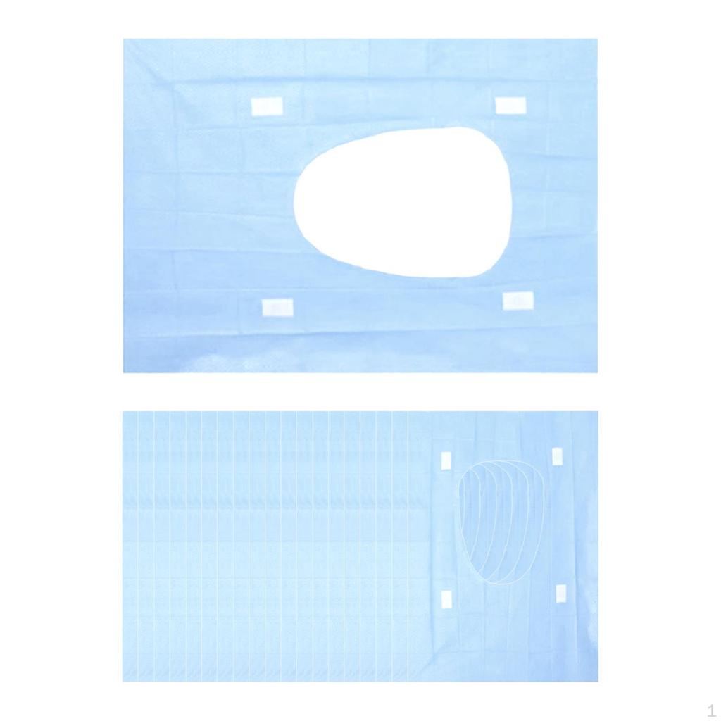 20 Pieces Disposable Toilet Seat Cover Nonslip Adhesives for Road Trips