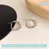 Twist Twist Personalized Earrings Geometric Round Design Earrings Women'S Simple Temperament Earrings