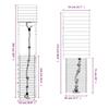 Play Tower with Climbing Wall Solid Douglas Fir Wood