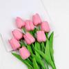 1PC 34cm PU Tulip Real Touch Artificial Flowers Tulip Bouquet for Christmas Halloween Wedding Home Party Decoration Fake Flowers