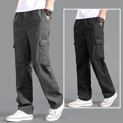 Men's Cargo Pants Casual Loose Multi Pocket Military Pants Long Trousers for Male Joggers Size