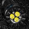High Bright 3*LED Strong Light Mini Rechargeable Portable Torch Outdoor Aluminum Alloy Tactical Flashlight with Pen Clip