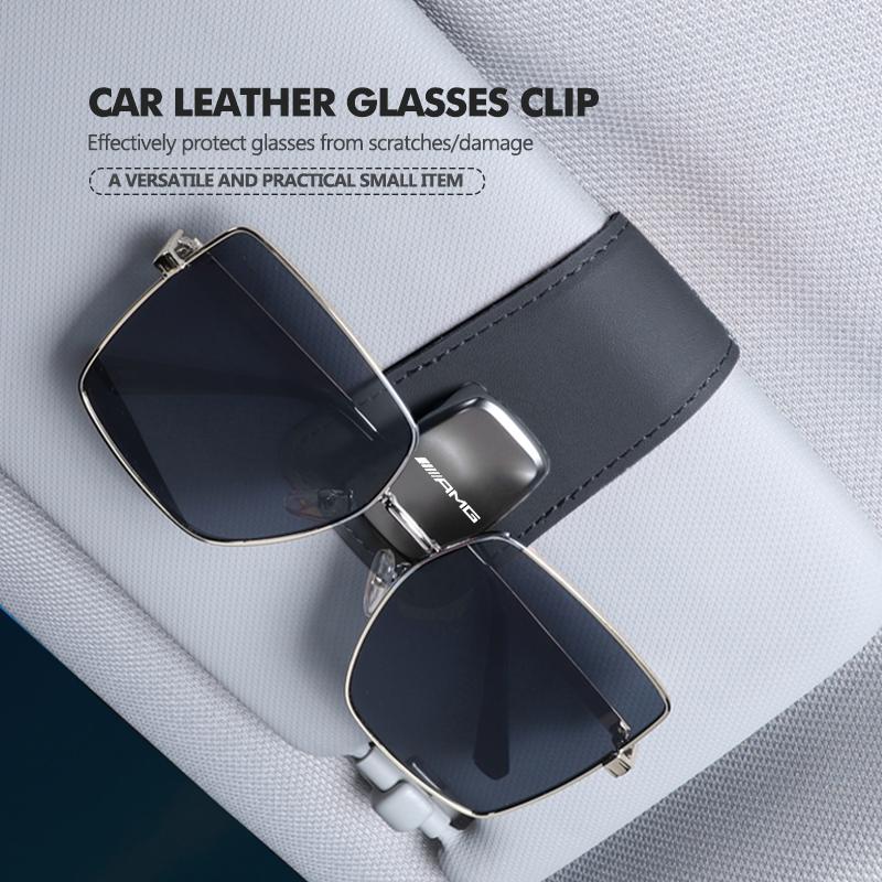 Magnetic Car Sunglasses Holder Eyeglass Hanger Ticket Card Clip For Mercedes Benz AMG W202 W212 W213 W220 W221 W222 C180 C200