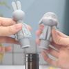 Pack of 2 Silicone Wine Bottle Stoppers with Cartoon Animal Design Bottle Plug for Reliable Sealing in Various Use