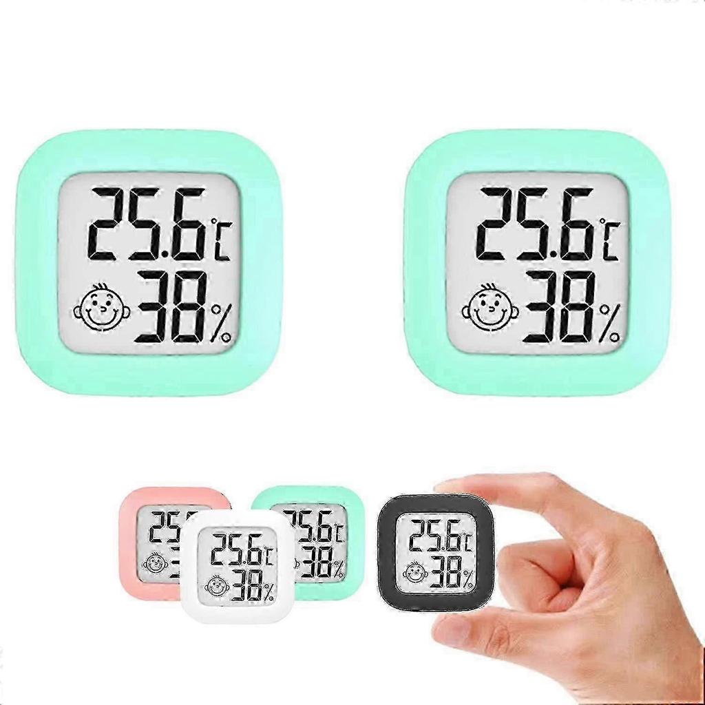 2pcs Indoor Lcd Thermometer Hygrometer, Digital Indoor Thermometer, Portable Temperature And Humidity Monitor