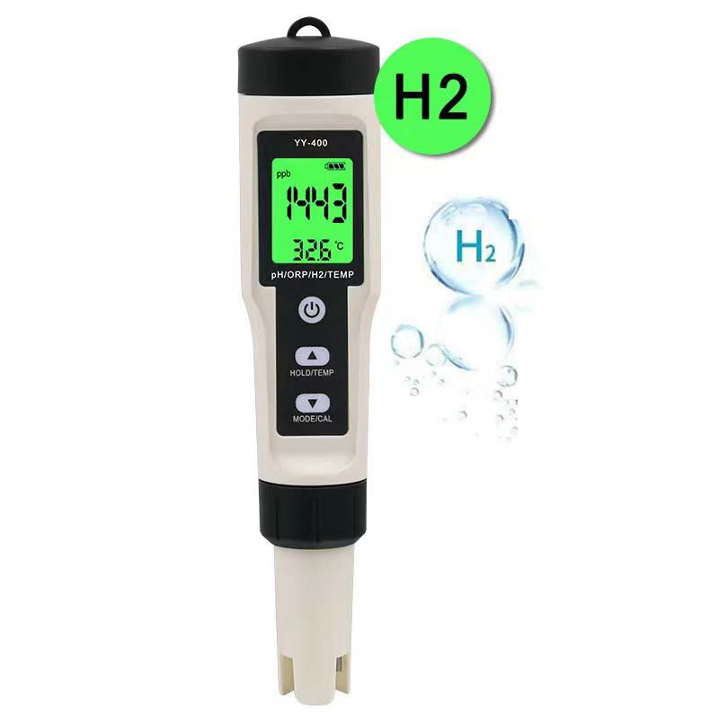 Hydrogen-Rich Water Quality Tester: 4-in-1 pH, Acidity, ORP, Temp Meter