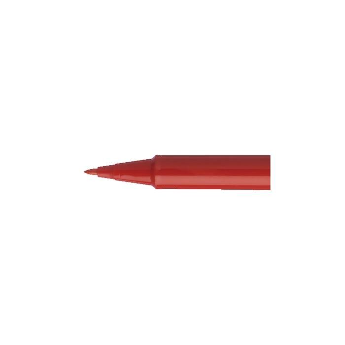Large Red Writing Felt-Tip Pen - UNIBALL - SIGN PEN - Nylon Felt Tip - Recycled Plastic Body