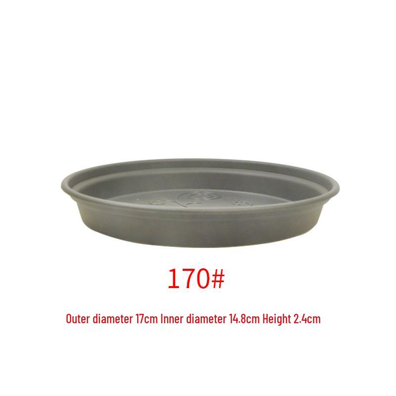 Sun-Resistant Resin Succulent Pot Tray - Deep Round Water Storage Plastic Base