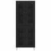 Highboard in Black Oak Look 69.5 x 34 x 180 cm Particleboard