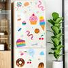 Watercolor Dessert Wall Decals for Living Room Kids Bedroom Kitchen Cabinet Home Decor