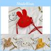 Adorable Plush Rabbit Children's Crossbody Bag For Girls Stylish Mini Backpack