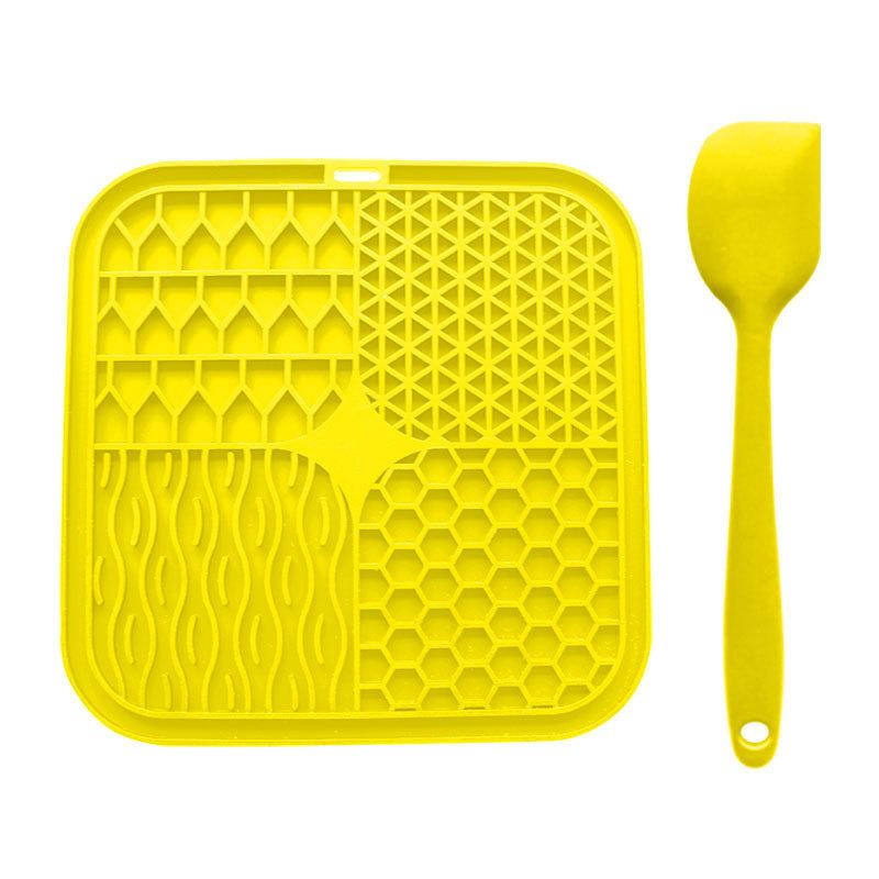 Pet Licking Plate Slow Food Bowl Dog Licking Plate Slow Food Pad Pet Silicone Plate Pet Bowl Smell Licking Pad Licking Plate