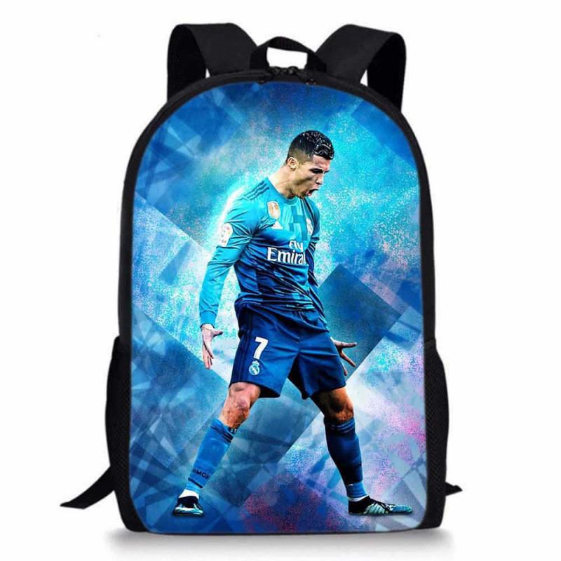 Cristiano Ronaldo Basketball Sports Backpack With Waterproof Polyester For Middle School Students