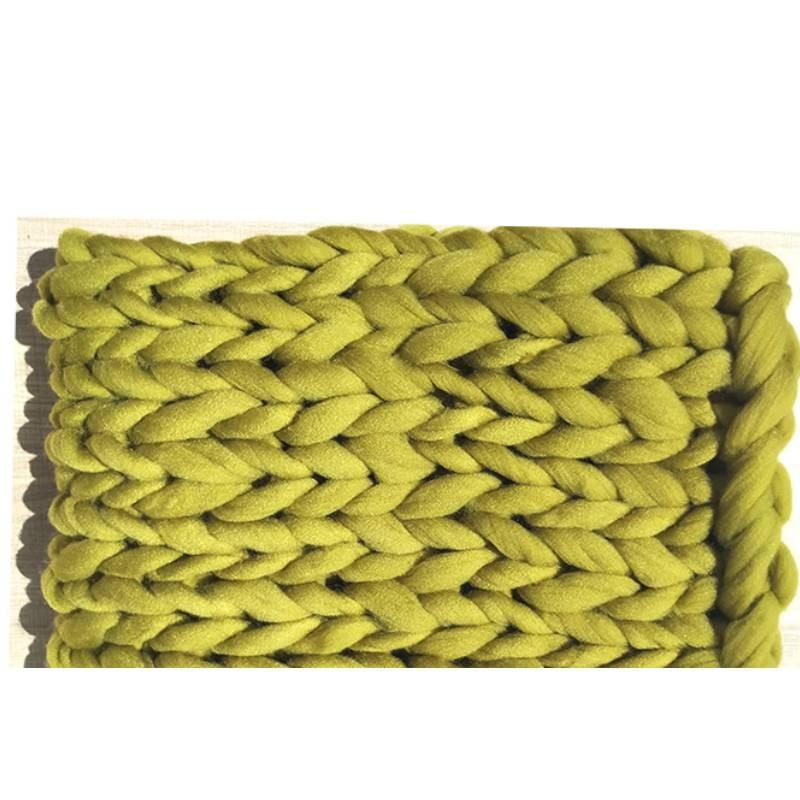 Bearaby Weaving Ultra Coarse Blanket With Solid Color Design For Household Daily