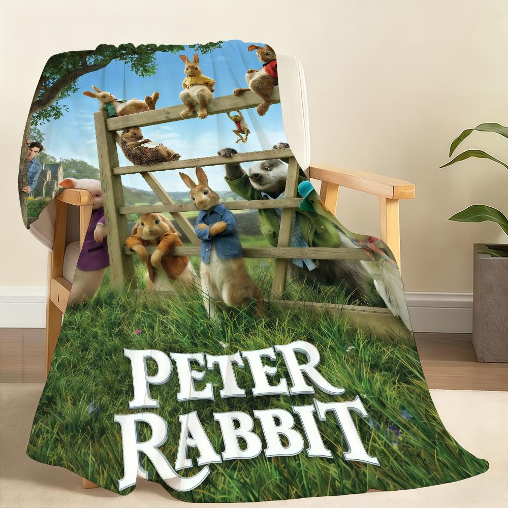 Classic Movie P Peter R RabbitS Blanket For Soft Throw Blanket for Picnic Bed Sofa Home Bedroom Cozy Warm Comfortable