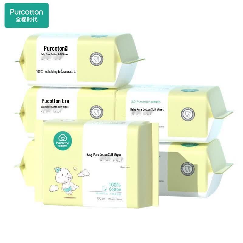 PurCotton Soft Pack Facial Tissues & Face Towels
