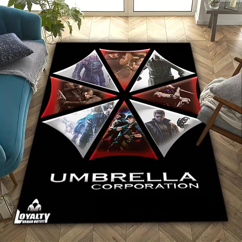1PC Resident Evil Print Rug - home decoration Carpet For Living Room Bedroom Flooring Computer Chair Area Rug