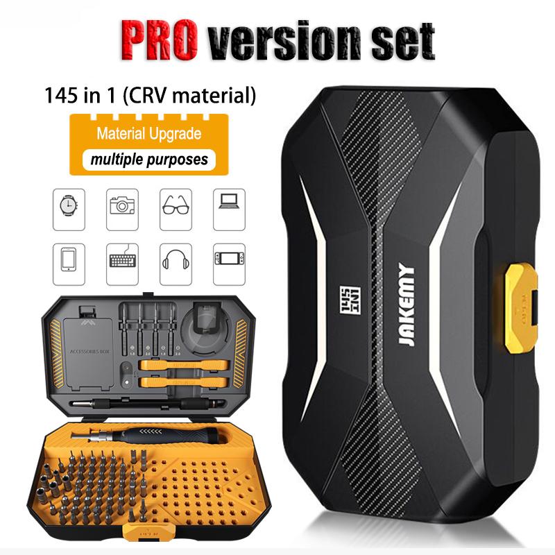 JAKEMY JM-8183 145 In 1 Precision Screwdriver Set Hex Phillips Magnetic CR-V Bits For iPhone PC Professional Repair Hand Tools