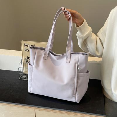 Borsa a tracolla da donna Borsa tote idrorepellente Borsa a mano a spalla a tinta unita