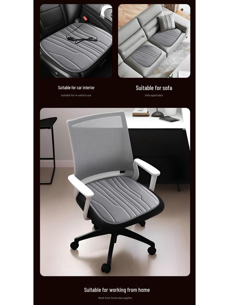 USB Heated Seat Cushion for Car, Home, or Office - Warm Electric Blanket