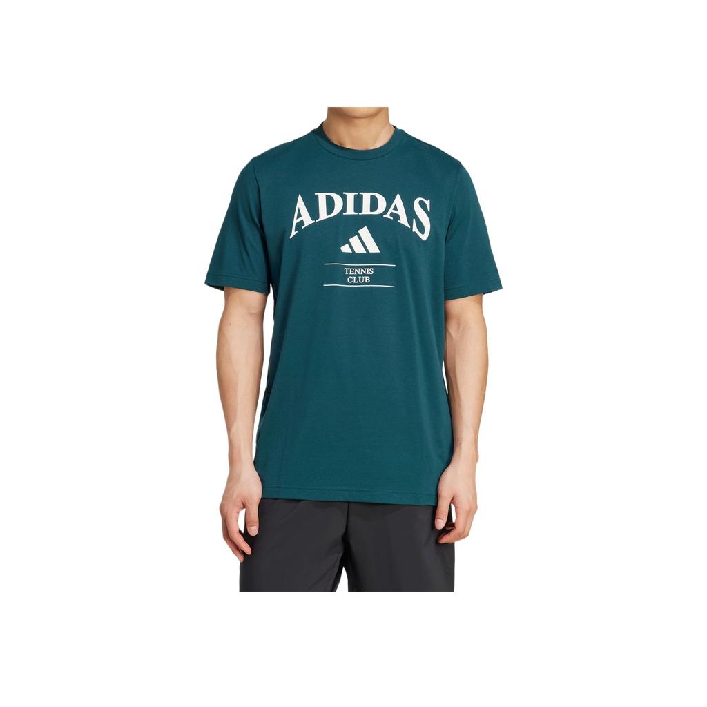 Adidas Heritage Graphic Tee Comfortable Fashion Trendy Versatile Short Sleeve T-Shirt Men Tops Aurora-Ivy-Green KA0997