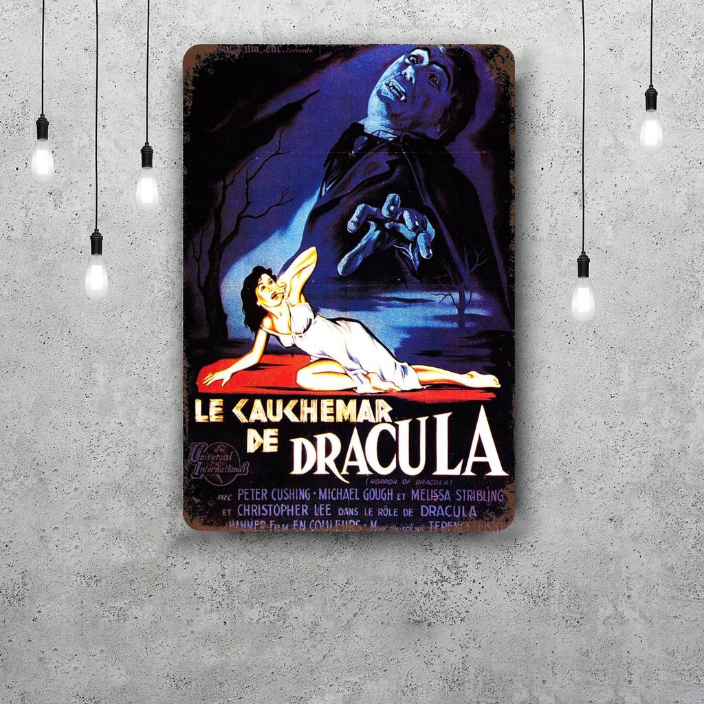 christopher lee Classic Poster Rusty Metal Plaque Retro Decorative Plate Bar Man Cave Garage Club Metal Sign Wall Decoration