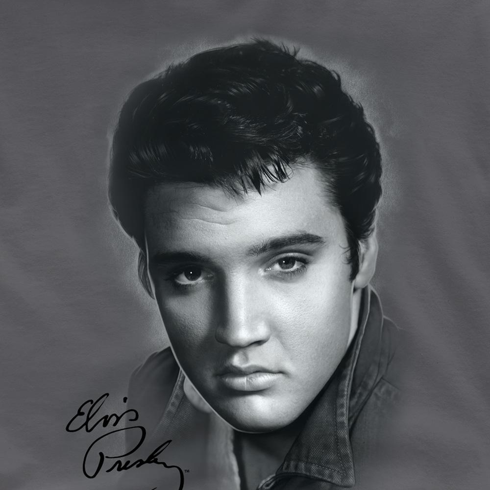 Elvis Presley Unisex Erwachsenen Porträt T-Shirt