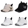 Streetwear Cool Cowhorn Baseball Cap With Metal Ring Embellishments For Urban Style